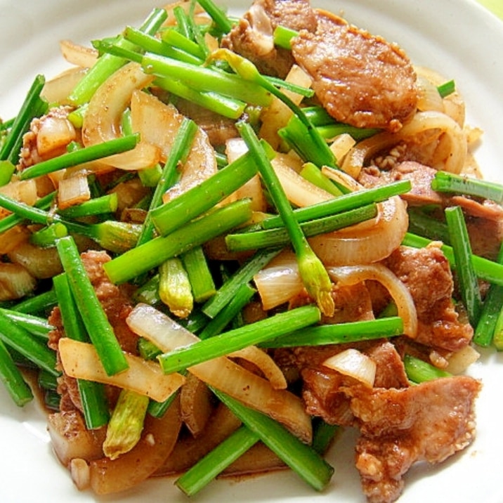 豚タンと花ニラ玉ねぎのピリ辛焼肉のたれ炒め レシピ 作り方 By Mint74 楽天レシピ 豚タンと花ニラ玉ねぎのピリ辛焼肉のたれ炒め レシピ 作り方 By Mint74 楽天レシピ